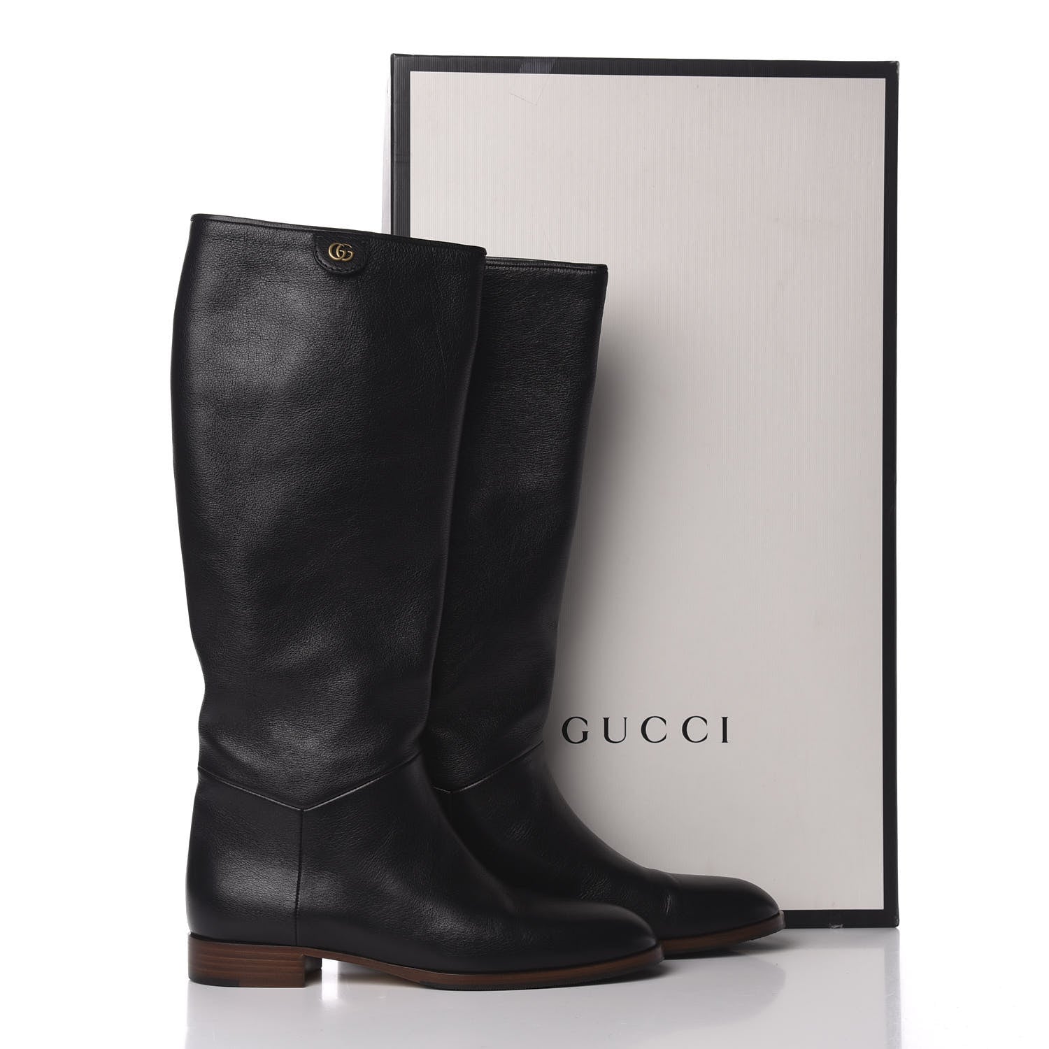 Gucci Calfskin Piuma Lux Energy High Boots 40 Black 8 of 8