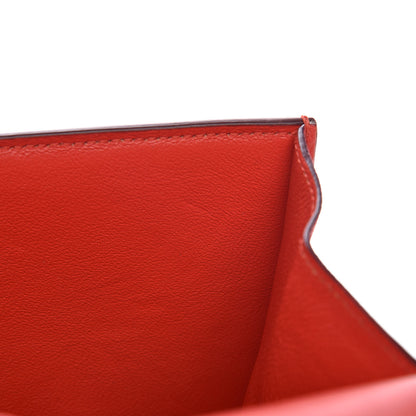 Celine Baby Grained Calfskin Medium Symmetrical Bag Vermillion 8 of 13
