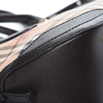 Burberry Haymarket Check Small Orchard Bowling Bag Chocolate 9 of 12