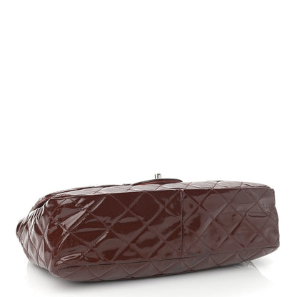 Chanel Patent Jumbo Single Flap Bordeaux 4 of 12