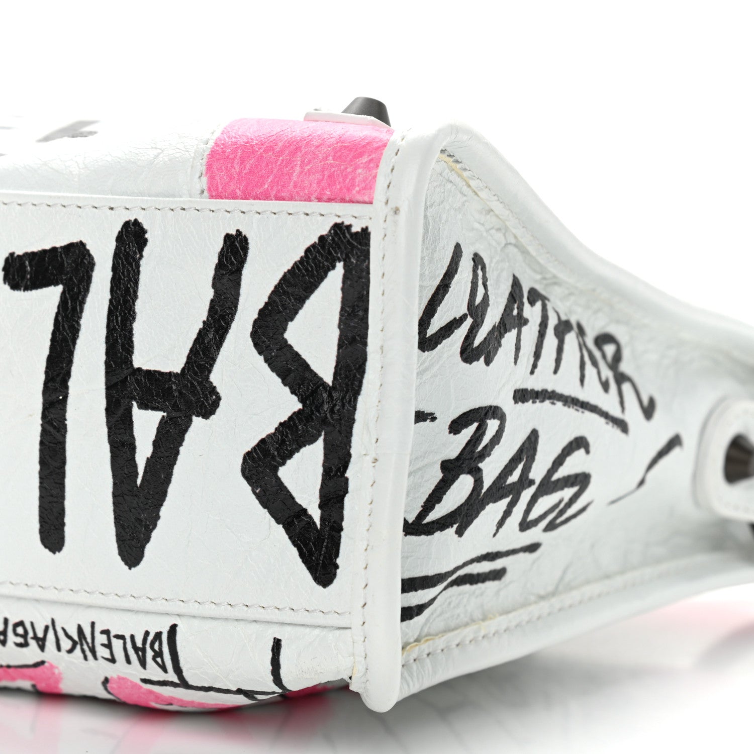 Balenciaga Agneau Graffiti All Over Classic Hardware S City White Multicolor 12 of 12