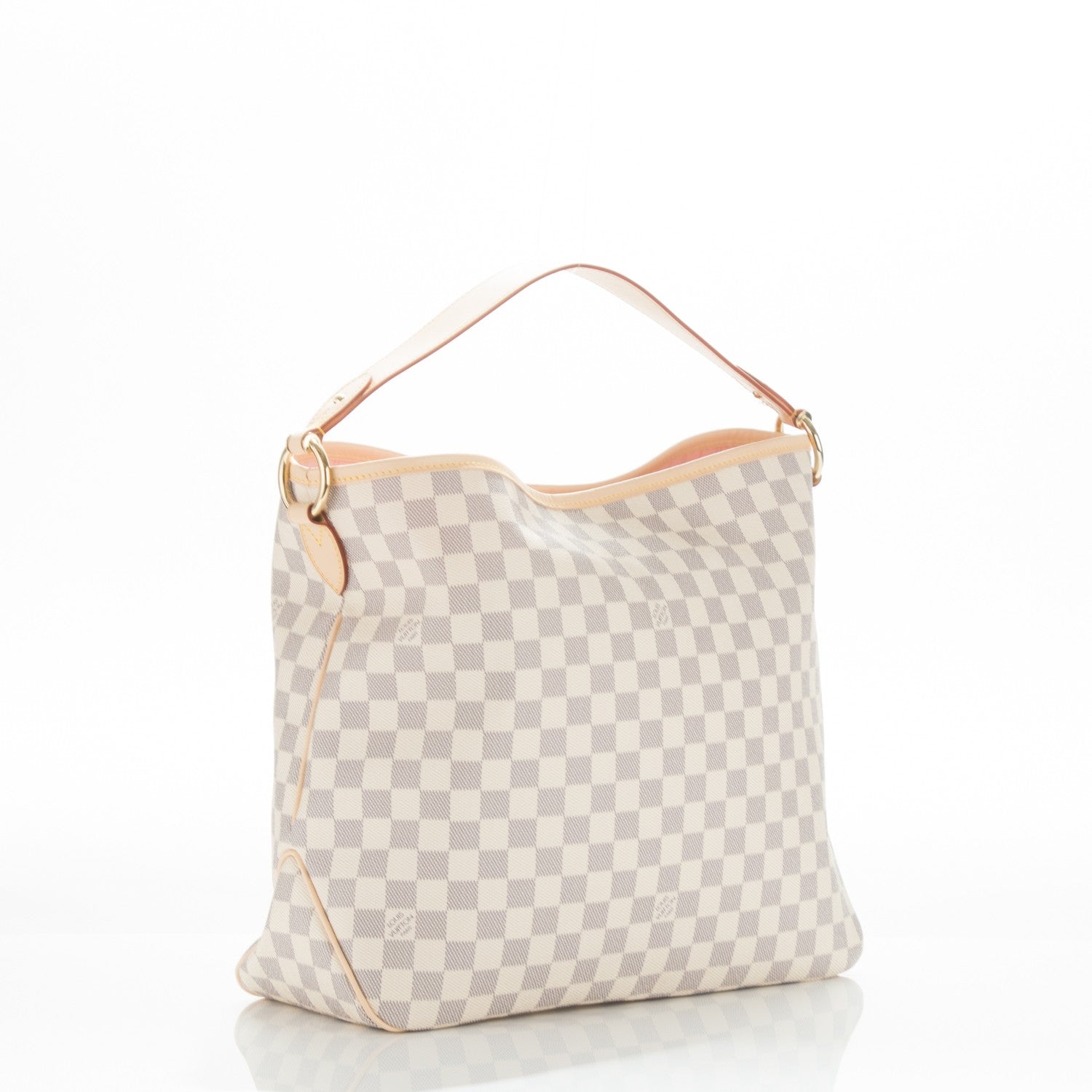 Louis Vuitton Damier Azur Delightful MM Rose Ballerine 3 of 9