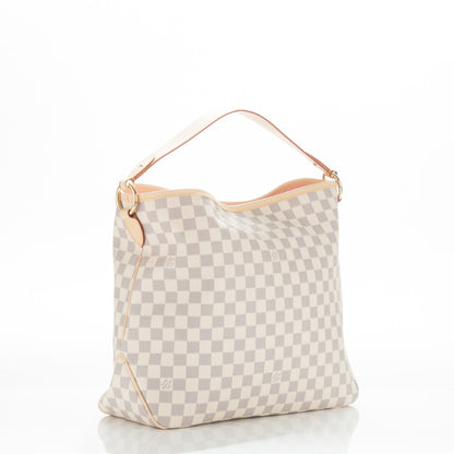 Louis Vuitton Damier Azur Delightful MM Rose Ballerine 3 of 9