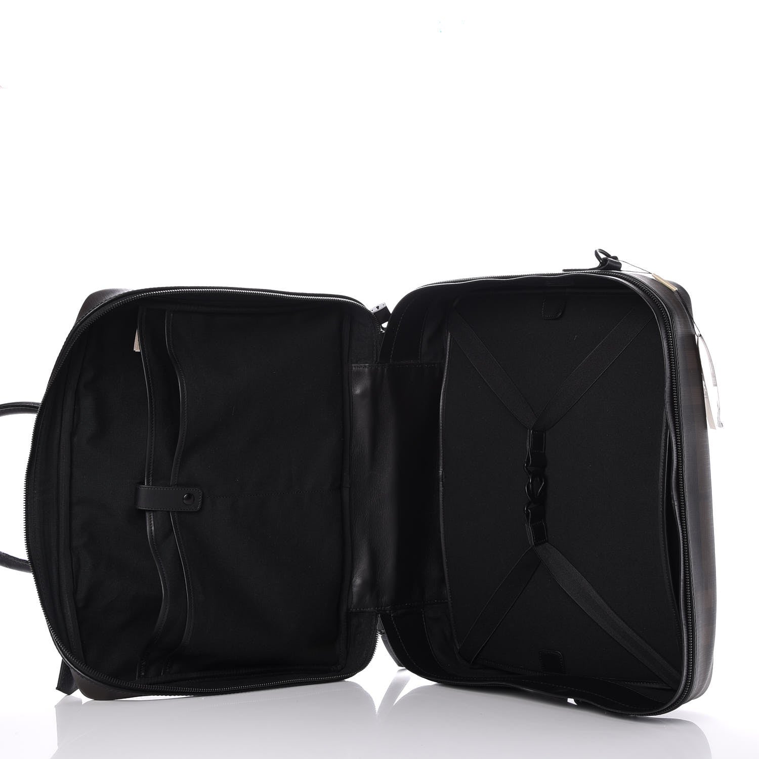 Burberry Smoked Check Carry On Travel Bag Chocolate 6 of 16