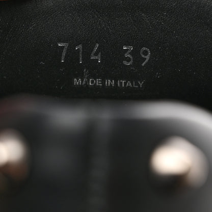 Prada Spazzolato Rois Studded Lace Up Monolith 55mm Derby Loafers 39 Black 8 of 9