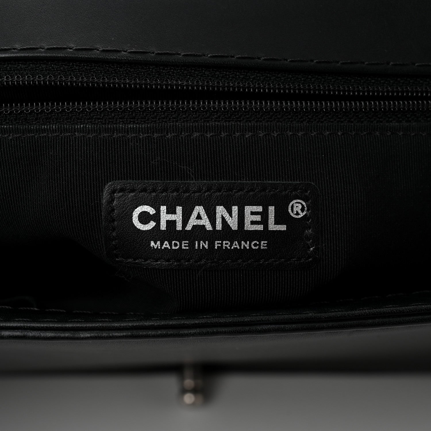 Chanel Calfskin Double Stitch Large Boy Flap Black 6 of 12