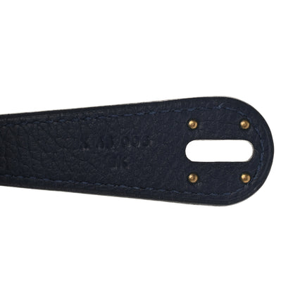 Hermes Taurillon Clemence Lindy 30 Bleu Nuit 7 of 11
