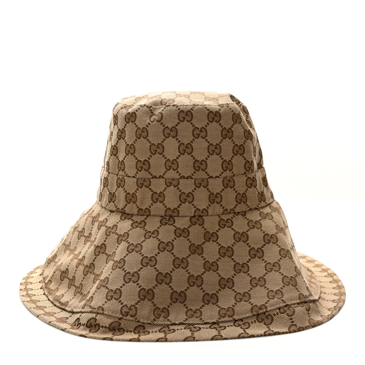 Monogram Wide Brim Hat M Beige