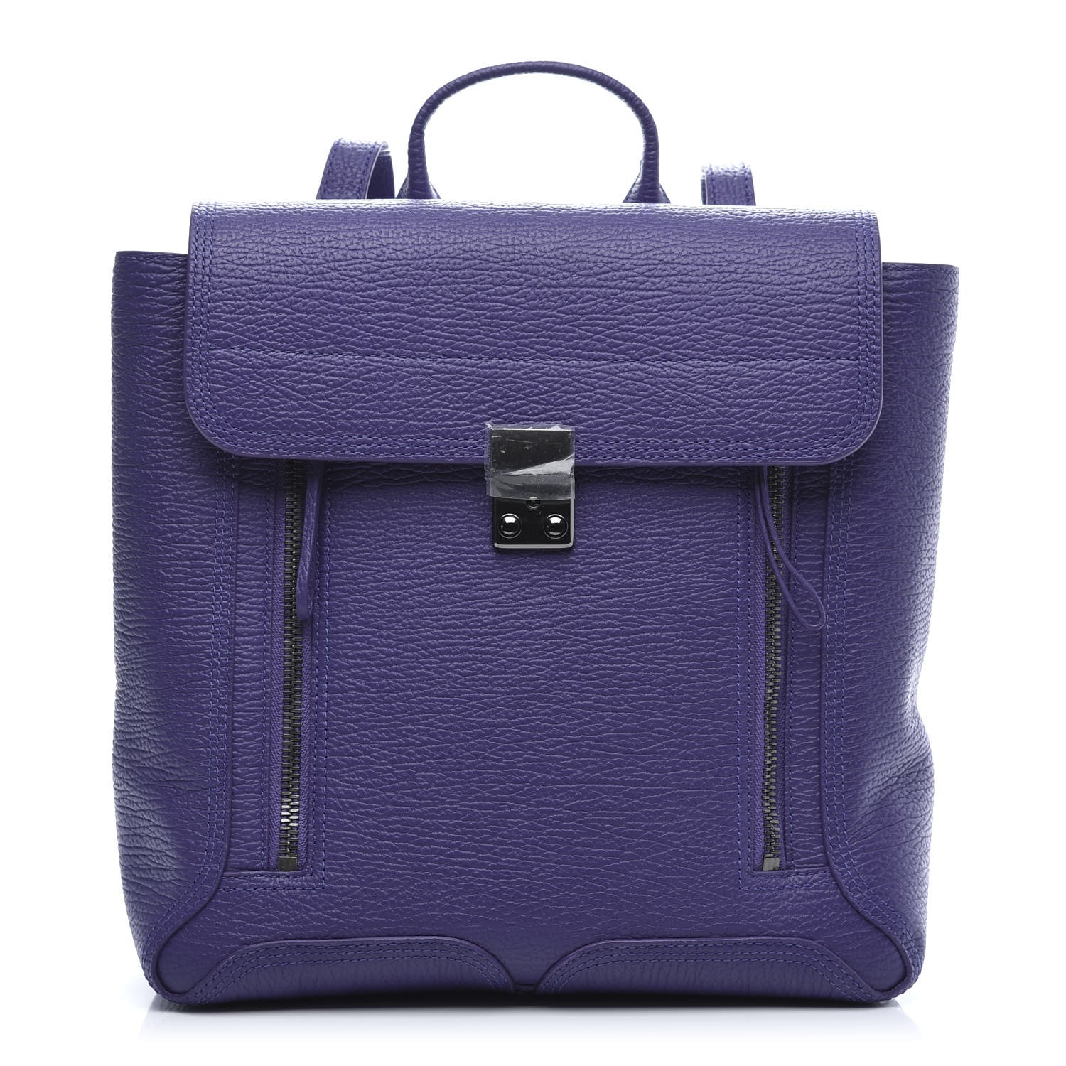 3.1 Phillip Lim 3.1 Textured Calfskin Pashli Backpack Bright Violet 1 of 9