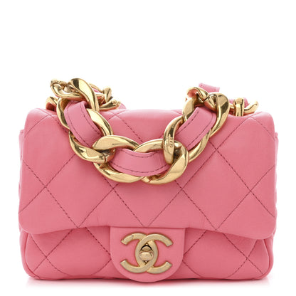 Chanel Lambskin Quilted Mini Funky Town Flap Pink 1 of 10