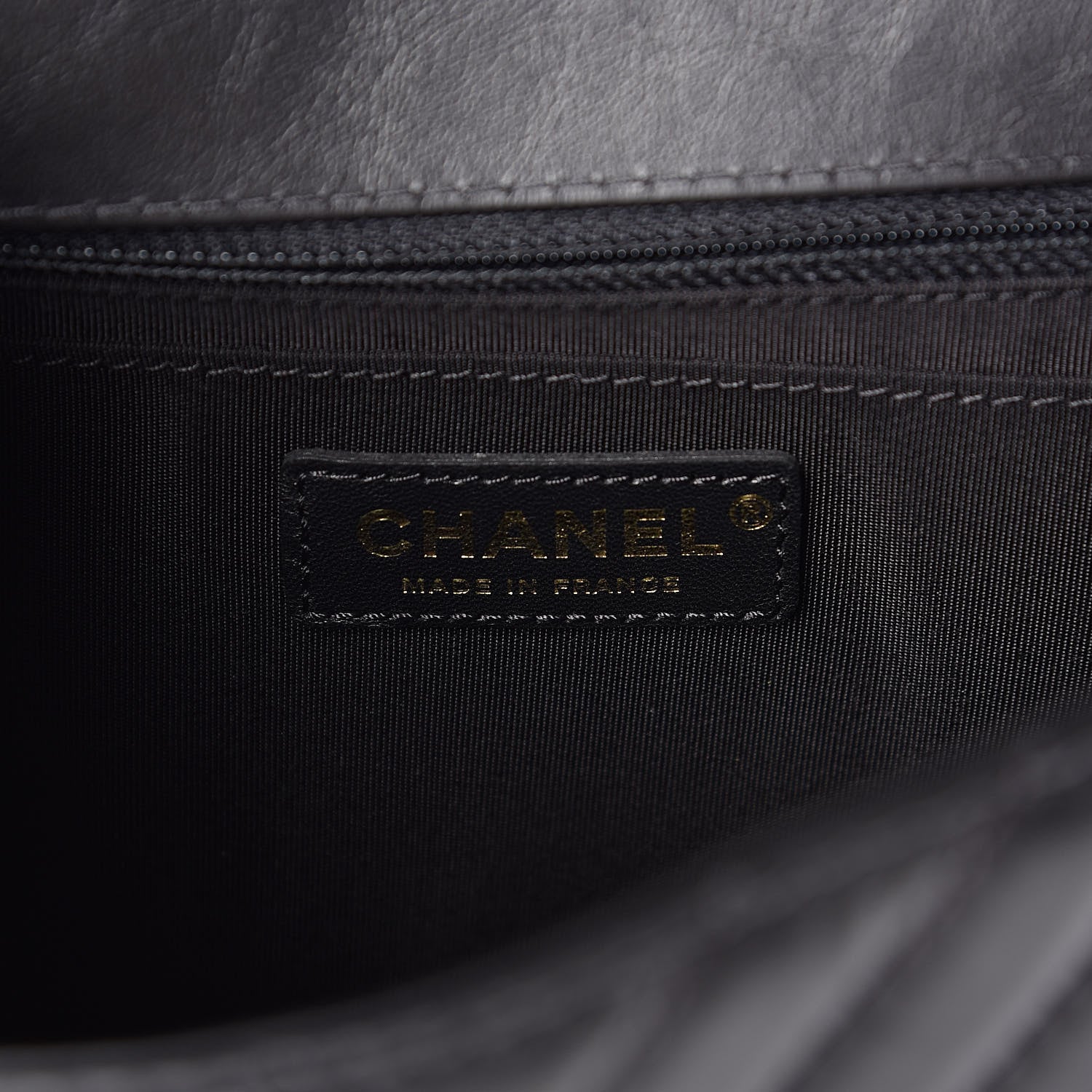 Chanel Calfskin Chevron Quilted Top Handle Flap Black 6 of 11