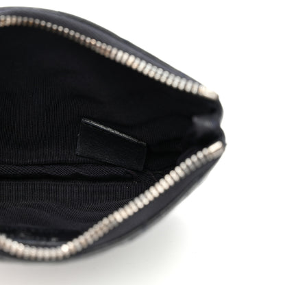 Chanel Lambskin Chevron Quilted Studded Small Cosmetic Case Dark Navy 5 of 10