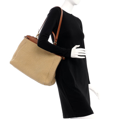 Fendi Corda Zucca Large Peekaboo Iconic Satchel Cognac 2 of 19