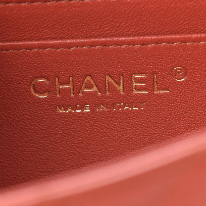 Chanel Lambskin Quilted Mini Rectangular Flap Brown 6 of 11