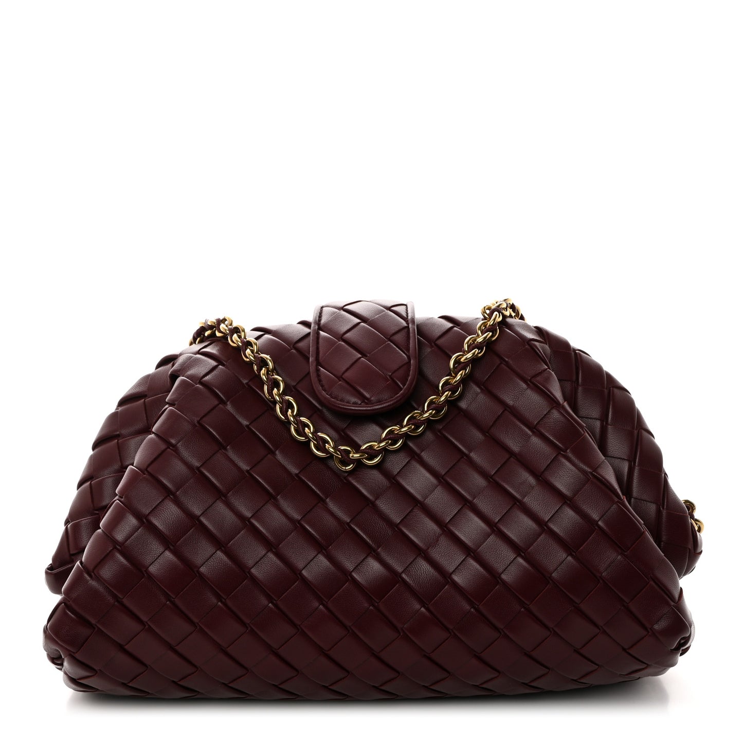 Nappa Intrecciato Teen The Lauren 1980 Clutch With Chain Barolo