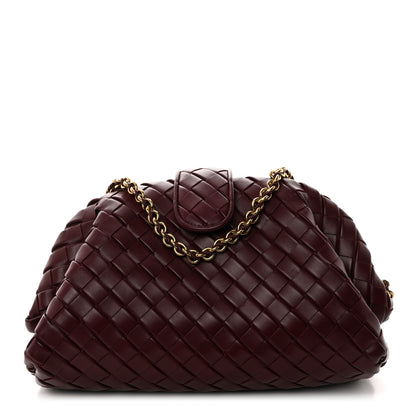 Bottega Veneta Nappa Intrecciato Teen The Lauren 1980 Clutch With Chain Barolo 1 of 10