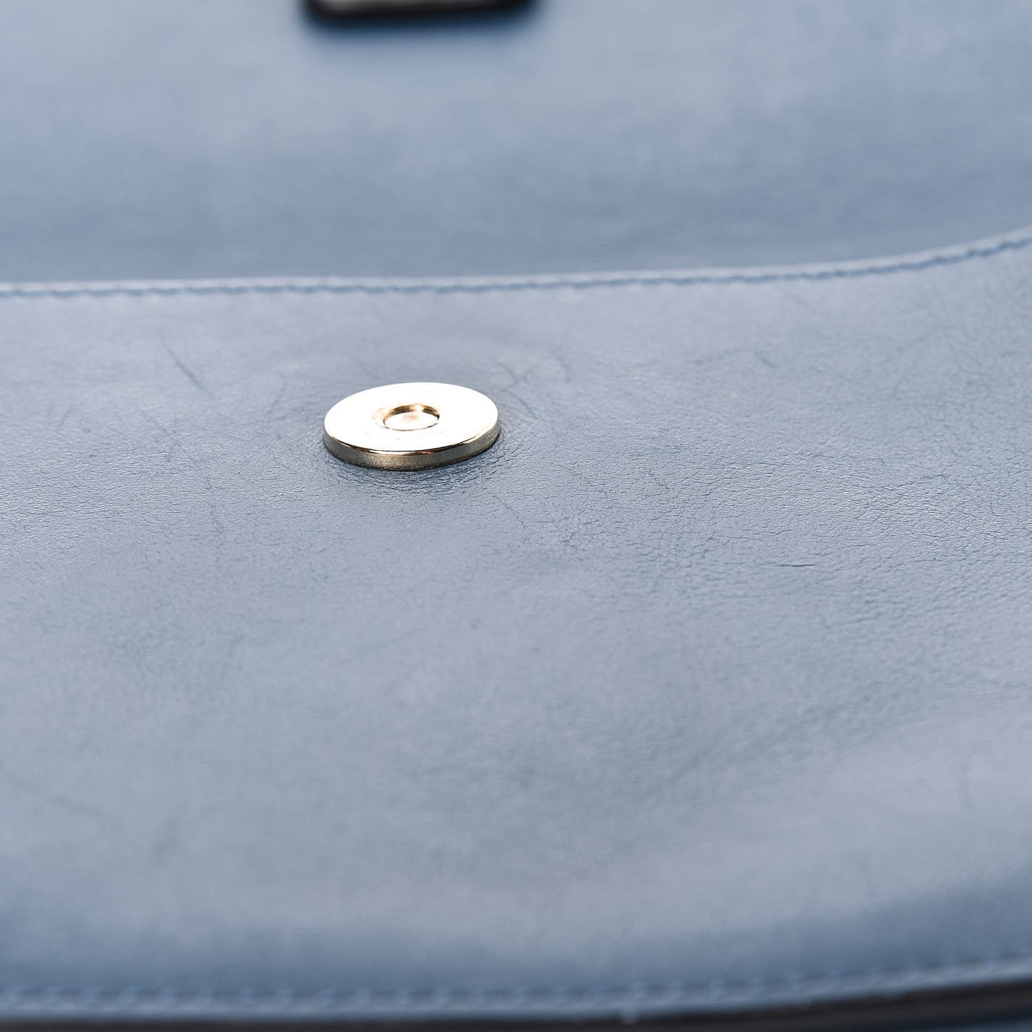 Suede Calfskin Small Faye Shoulder Bag Majolica Blue
