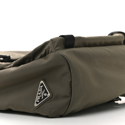 Prada Tessuto Nylon Montagna Double Buckle Backpack Militare 10 of 11