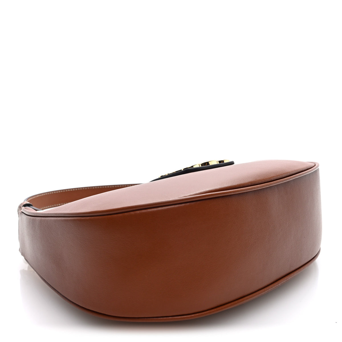 Celine Smooth Calfskin Medium Strap Ava Triomphe Shoulder Bag Tan 4 of 9