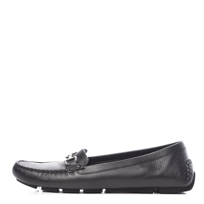 Gucci Calfskin Womens Driver Loafers 38 Black 1 of 12