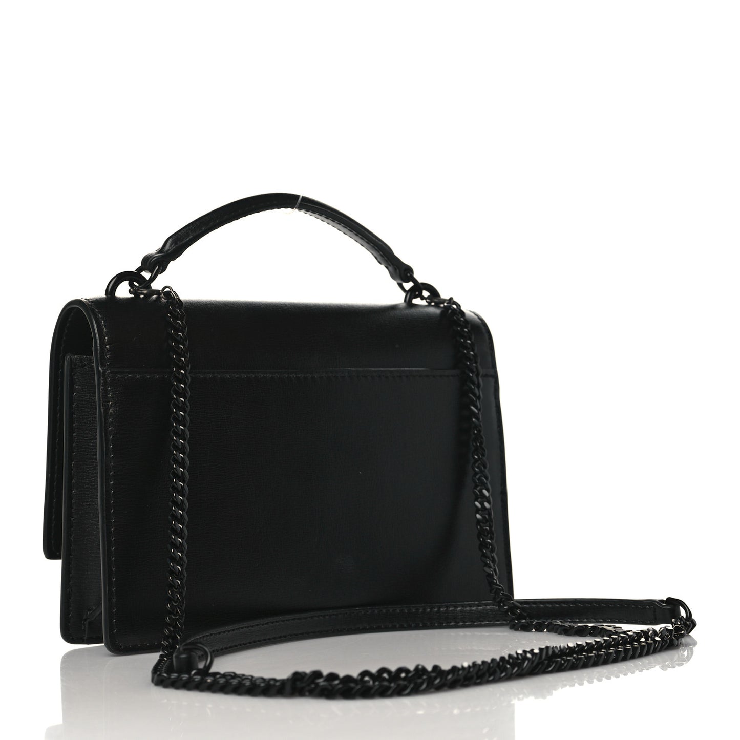 Calfskin Monogram Sunset Chain Wallet Black