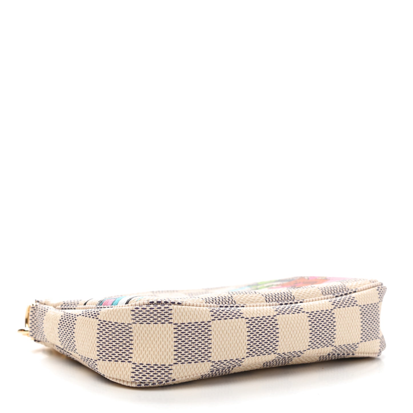 Damier Azur 2021 Christmas Animation Hollywood Mini Pochette Accessories Fuchsia