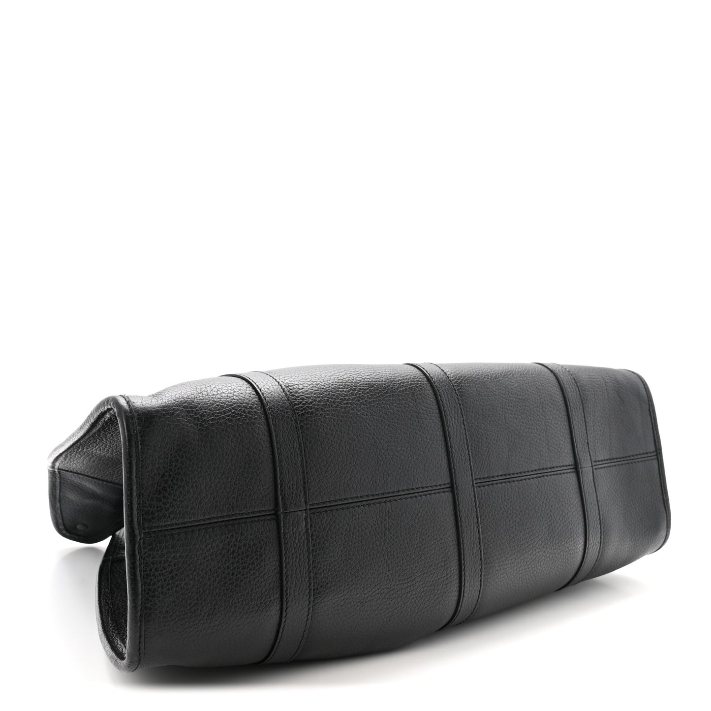 Pebbled Calfskin Large Joy Shoulder Bag Black