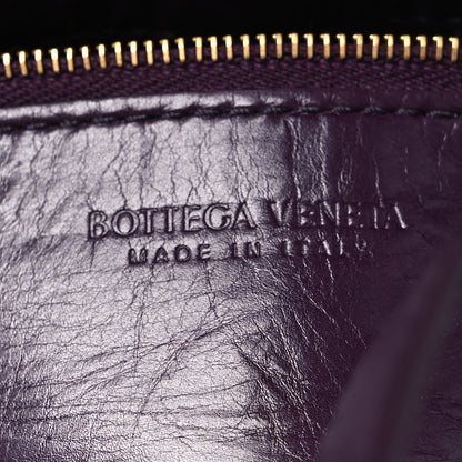 Bottega Veneta Calfskin Intreccio Plisse Cassette Crossbody Bag Dark Mystic 6 of 11