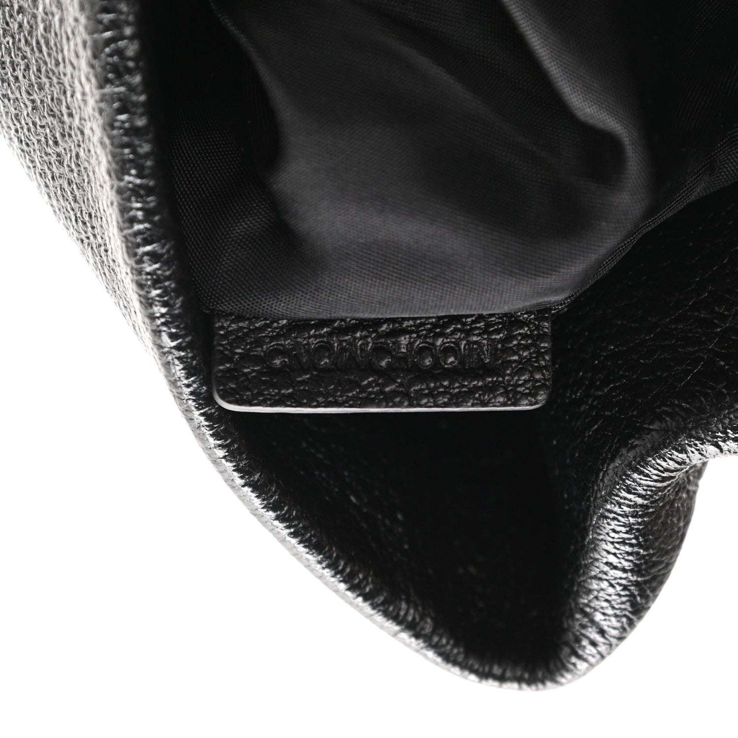 Burberry Nylon Tonal Check Drawstring Tote Black 7 of 10
