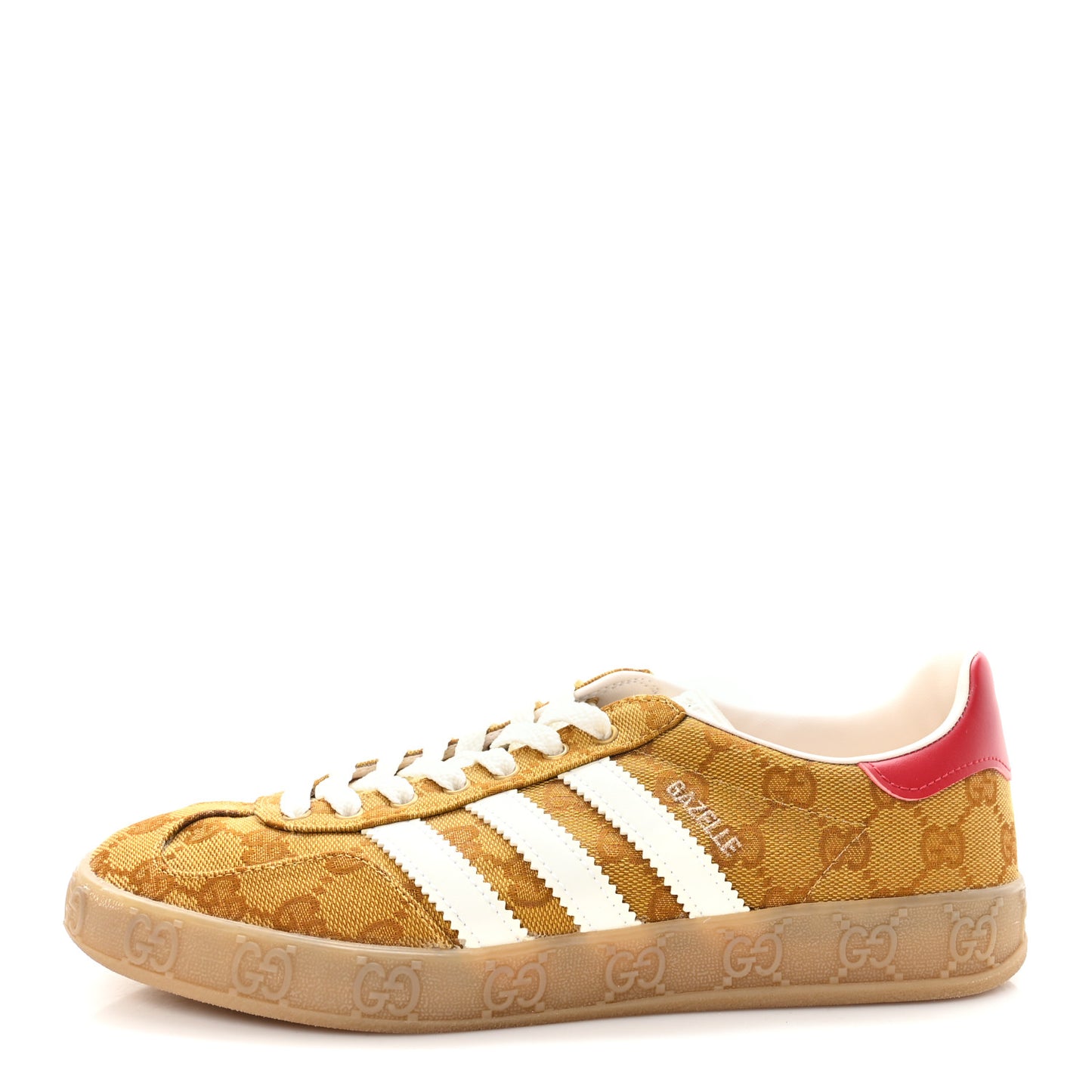 Gucci X ADIDAS Vintage GG Monogram Mens Gazelle Sneakers 7.5 Mid Natural  Nut Off White 1839352 – FASHIONPHILE