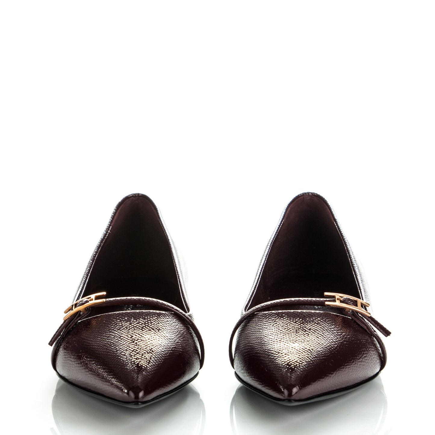 Patent Epsom Laura Ballerina Flats 37 Bordeaux