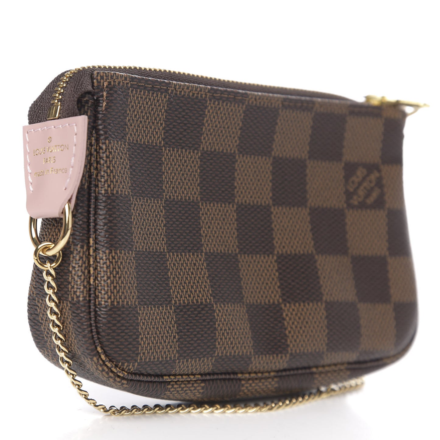 Damier Ebene 2020 Christmas Animation Big Wheel Mini Pochette Accessories Rose Ballerine