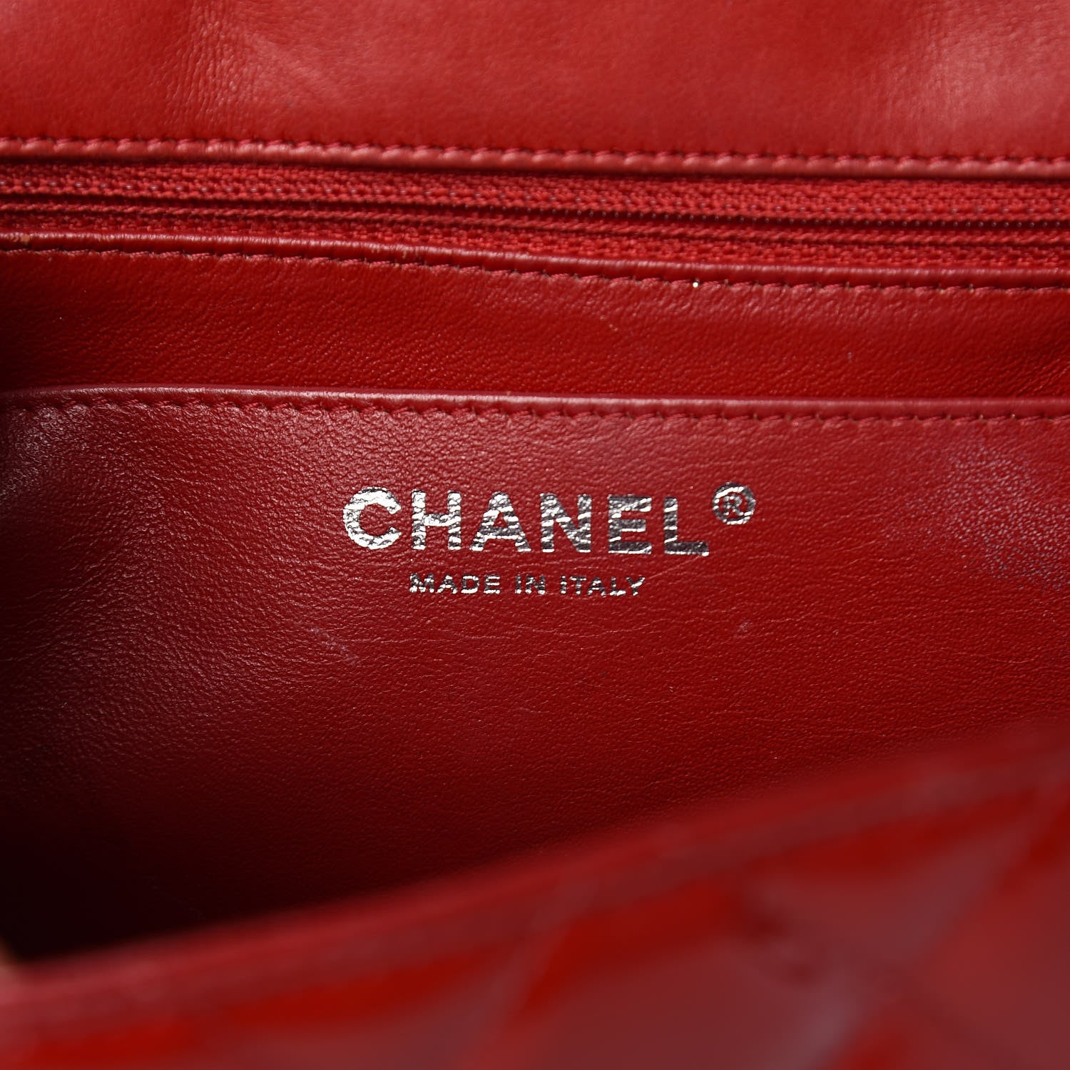 Chanel Patent Quilted Jumbo Single Flap Red 7 of 31