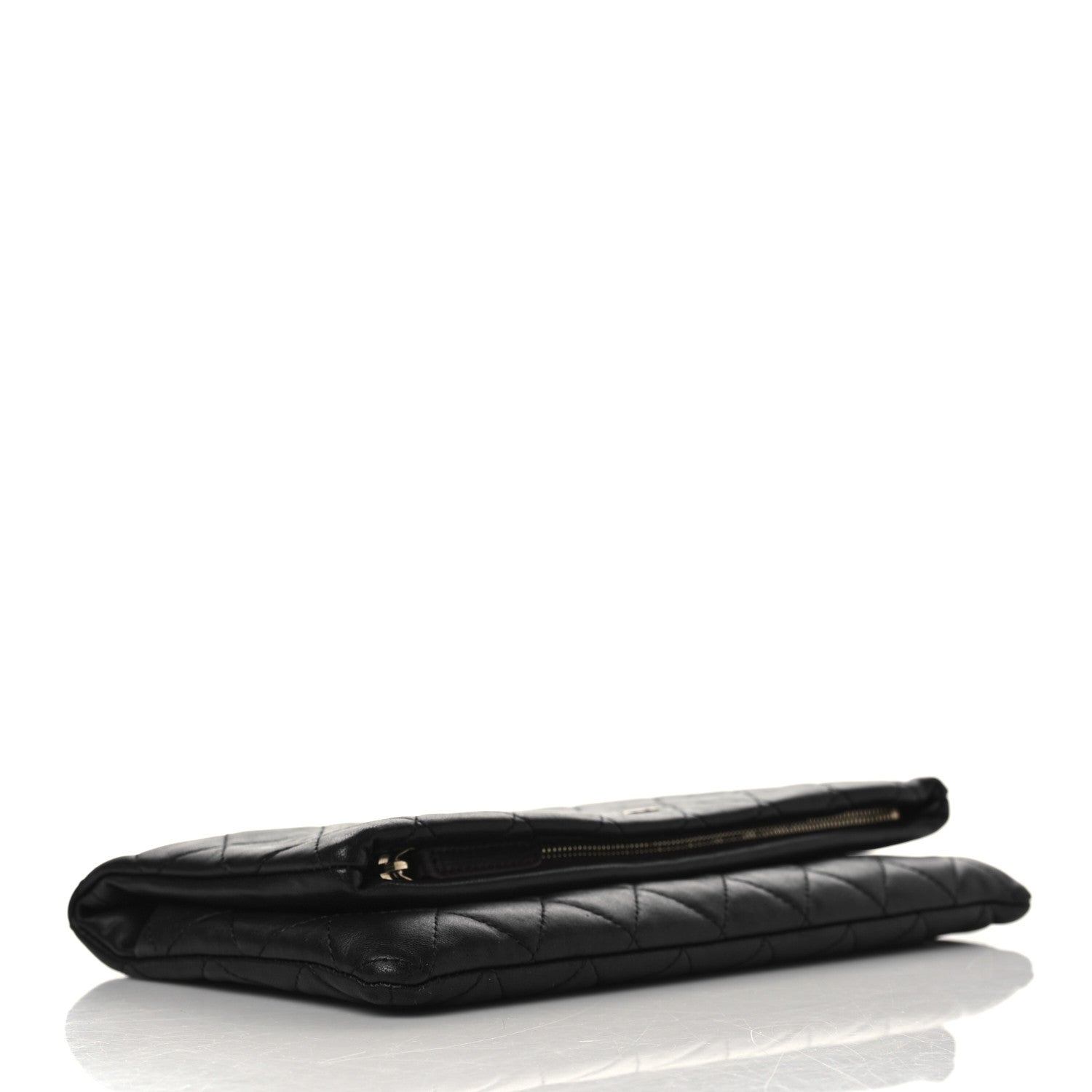 Chanel Lambskin Quilted CC Beauty Clutch Black 5 of 10