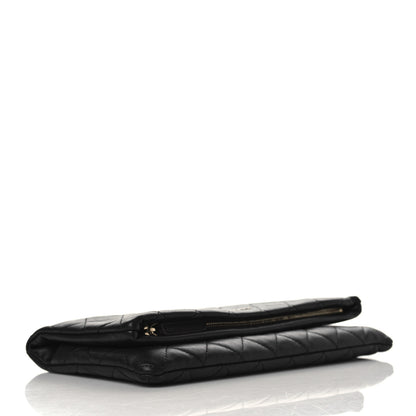 Chanel Lambskin Quilted CC Beauty Clutch Black 5 of 10