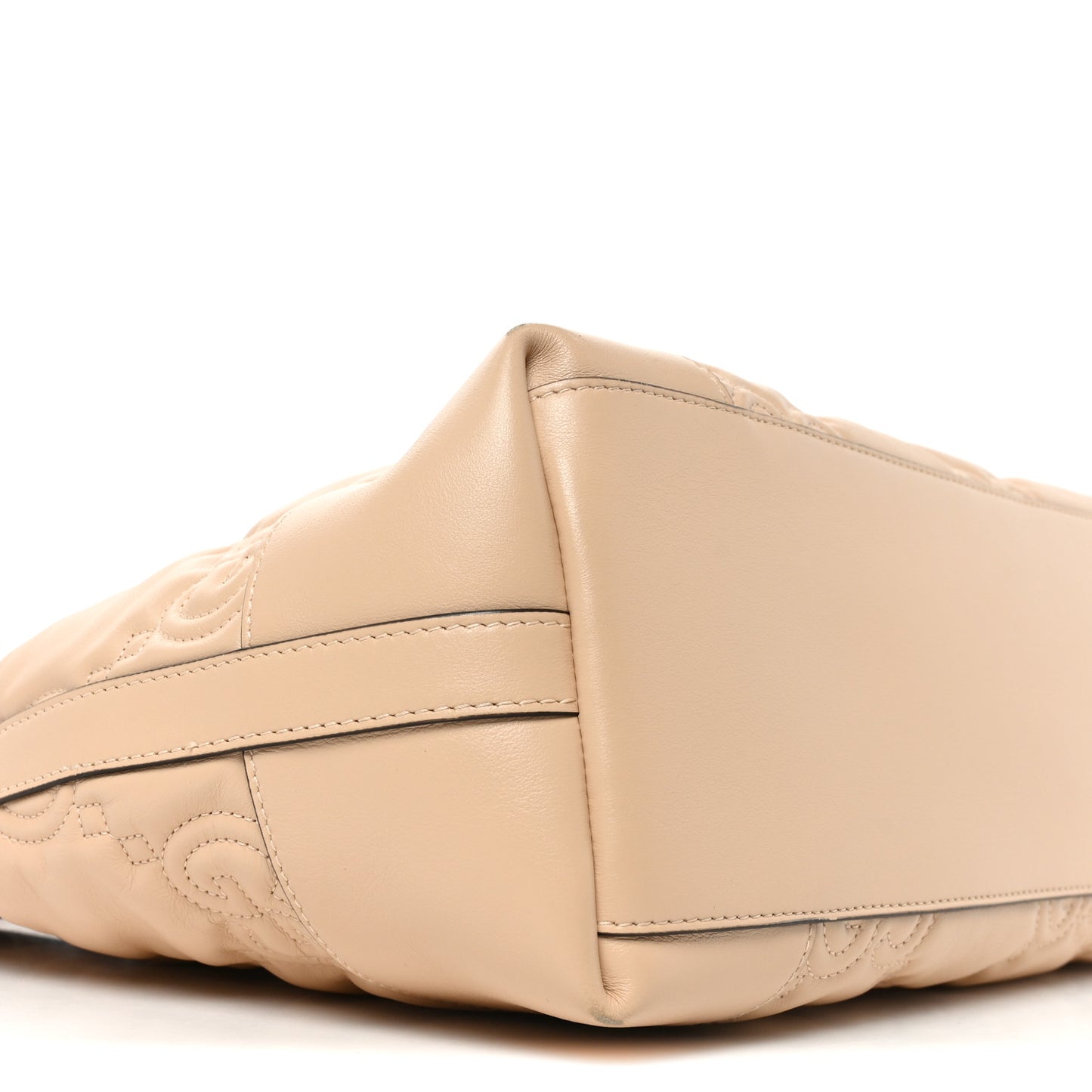 Calfskin GG Matelasse Medium Ophidia Shopping Tote Beige
