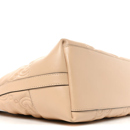 Gucci Calfskin GG Matelasse Medium Ophidia Shopping Tote Beige 9 of 10