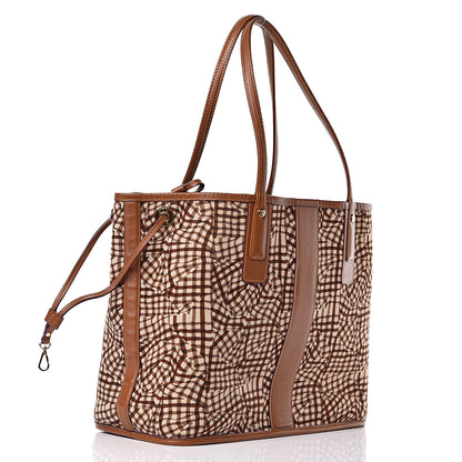 MCM Visetos Medium Liz Reversible Shopper Tote Cognac 6 of 15