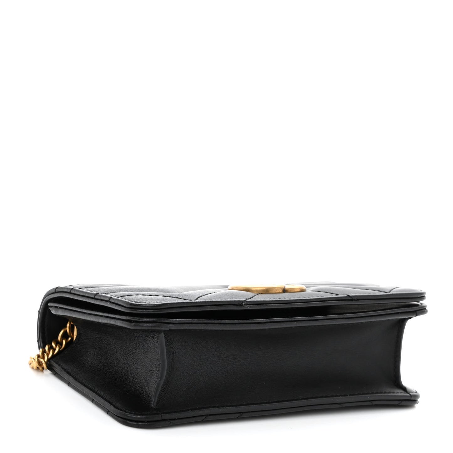 Calfskin Matelasse GG Marmont Mini Bag Black
