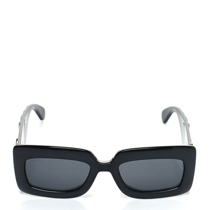 Gucci Acetate Rectangular Sunglasses GG0811S Black 2 of 9