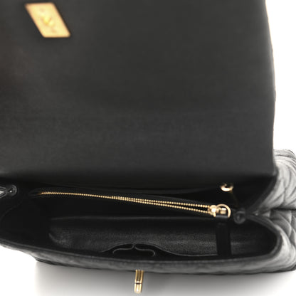 Chanel Caviar Lizard Quilted Small Coco Handle Flap Black 5 of 12