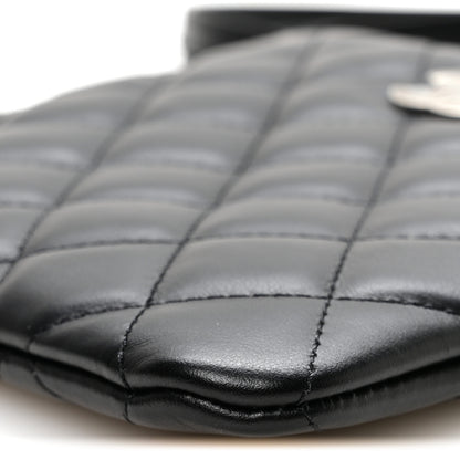 Chanel Lambskin Quilted Uniform Crossbody Bag Black 10 of 10