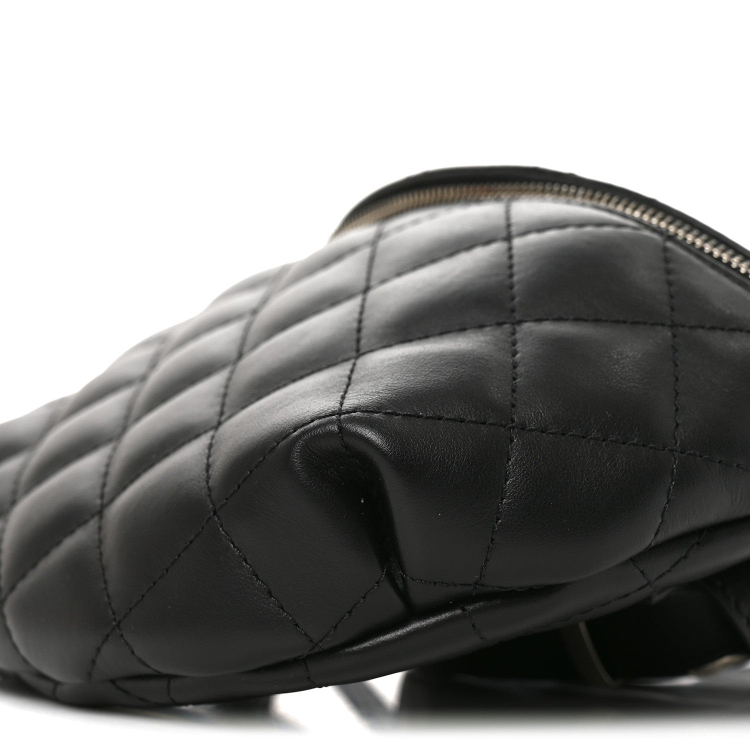 Chanel Calfskin Quilted Waist Belt Bag Black 10 of 10