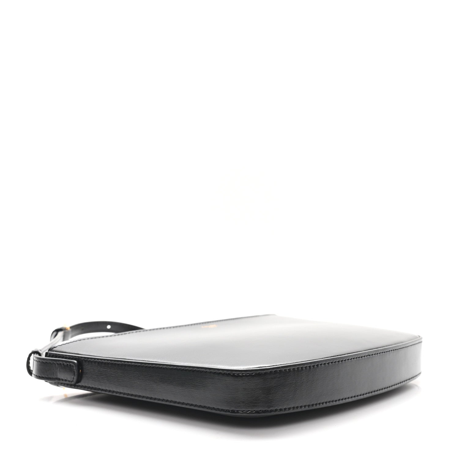 Celine Shiny Calfskin Medium Croque Bag Black 4 of 9