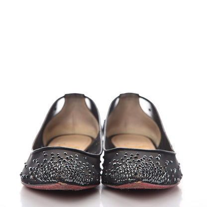 Christian Louboutin Patent Body Strass Flats 37.5 Black 2 of 11