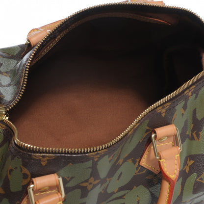 Louis Vuitton Monogram Graffiti Speedy 30 Kaki 6 of 7