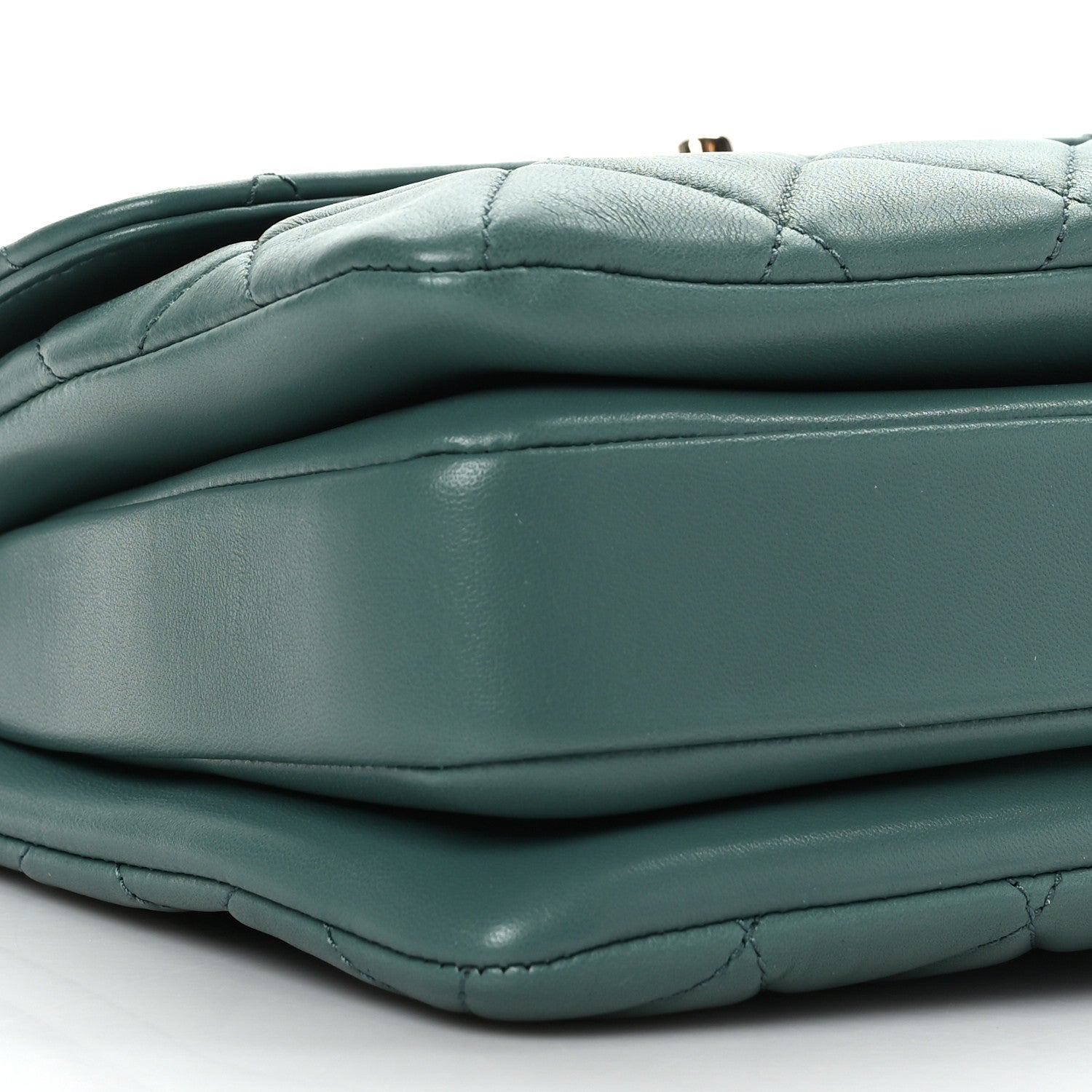 Chanel Lambskin Quilted Small Trendy CC Flap Dual Handle Bag Green 9 of 10