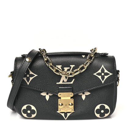Louis Vuitton Empreinte Monogram Giant Pochette Metis East West Black Beige 1 of 9