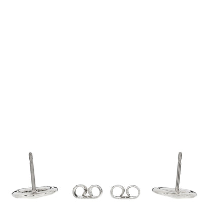 Tiffany Sterling Silver Elsa Peretti 11mm Open Heart Earrings 3 of 4