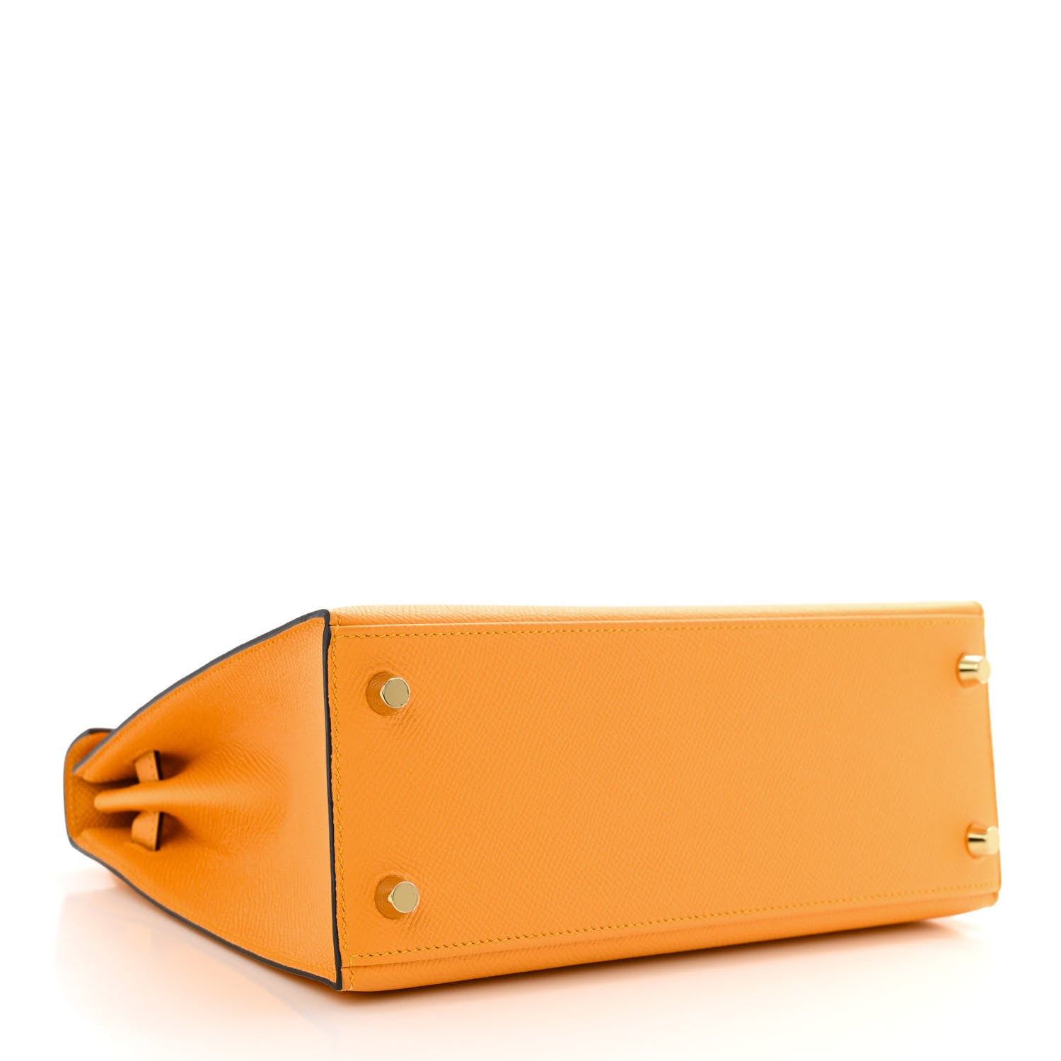 Hermes Epsom Horseshoe Kelly Sellier 25 Jaune D'or Feu 4 of 10